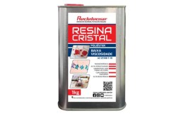 Resina Poliester Cristal De Baixa Viscosidade Com Catalisador - 1,030 Kg - Transparente